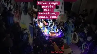 🎉 Three Kings Parade in Spain 2026 🎉#barcelona #spain #travel #celebration #2026 #espa&ntilde;a #dance