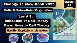 VALIDATION & EXCEPTIONS OF CELL THEORY | Cell and subcellular organelle | Chapter 3 | New Book 2025