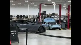 Inside Tesla Service center