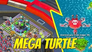 BOOM BEACH MEGA TURTLE ANNIVERSARY CRAB SNEAK PEEK!