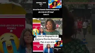 Voici la Biographie de Madame Elombe Bonnette... Paix &agrave; son &acirc;me