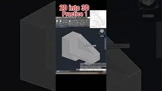 3D Drawing in autocad #youtubeshorts #autocad #education #technology