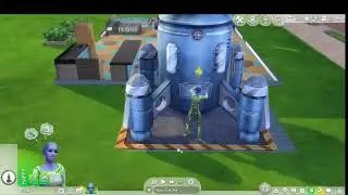 Sims 4 build a rocket and fly to Sixam alien garden