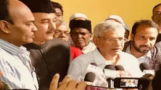 CPI Sitaram Yechury,MBT Farhat Khan in a Public Meeting Against CAA And NRC