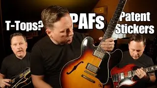 VINTAGE GIBSONS: The first three iterations of the classic HUMBUCKER