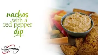 🔥 Guilt-free homemade Slimming World wrap nachos & irresistible red pepper dip 🌶️