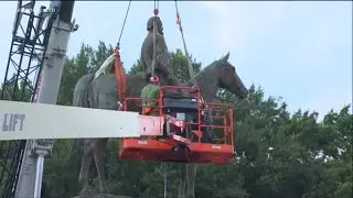 Richmond begins to remove Confederate monuments