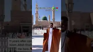 First time in medina after 11 years of reverting to islam #convert #revert #shorts #reaction #dream
