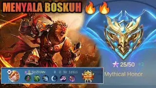 MENYALA BOSKUH 🔥🔥 || SUN BEST BUILD FULL DAMAGE #mobilelegends