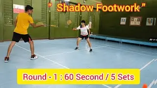 Shadow Footwork 🔴 Badminton Footwork Training 🔴 Manya Modi