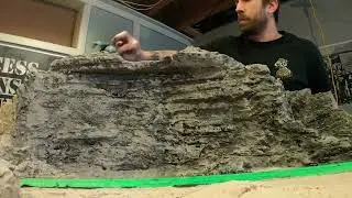 Painting Rocks with Acrylic Wash for Model Railroad Layout (Time Lapse)