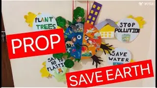 How to make prop for kids fancy dress competition/save earth# save life# prop# competition 