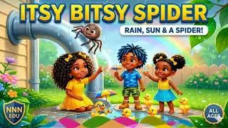 The Itsy Bitsy Spider | Marsha and Friends | NNN EDU Kids Song