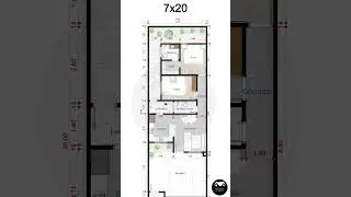 PLANTA BAIXA DE CASA 7x20  #shorts  #home #aconchegante #interiordesign #confortable #house #plant