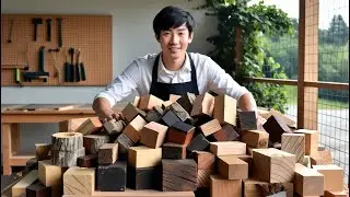 The Most Unique Scrap Wood Recycling Project | Stunning Coffee Table Made from Discarded Wood Pieces