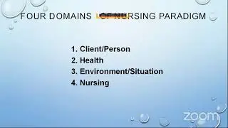Session &ndash;I Introduction to nursing theories And theory application Patricia