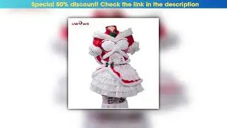 Unboxing IN STOCK UWOWO Ramm Cosplay Costume Re:Zeroo Remm/Ramm Christmas Cosplay Party Halloween C