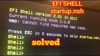 how to fix startup.nsh
