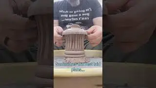 trimming and carving with @DiamondCoreTools at @islandpotterystudio5800