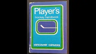 Very rare 1970 Vancouver Canucks - Players Cigarettes Hockey Handbook