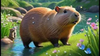 Capybara Paws Go Paddle Paddle Paddle | English Nursery Rhyme | Kids Songs | Baby Music