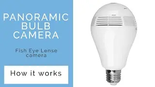 Wifi Light bulb security camera. How it works