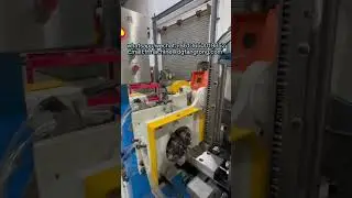 Fully automatic metal thread rolling machine process #thread #steel #pipe #metal #rolling #automatic