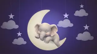 Baby Sleep Music &bull; 12 Hours &bull; Brahms Lullaby | Sleeping Elephant on the Moon