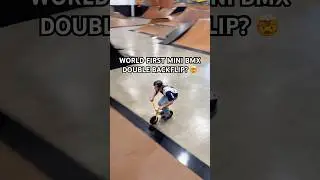 World first mini BMX double backflip? 🚲 Hayden Anderson #shorts #shortvideo #fyp #reels #skatepark