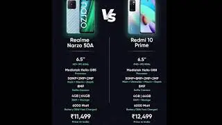 Realme narzo 50a vs redmi 10 prime #shorts