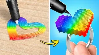 ESPLORA LA RESINA EPOSSIDICA E LA PENNA 3D 😍 Incredibili creazioni e gioielli fai-da-te 💍