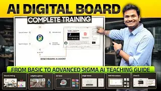 Sigma AI Interactive Panel Complete Guide | Digital Board Kaise use Kare | How to use Smart Board 🔥