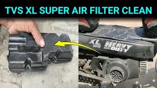TVS XL SUPER AIR FILTER CLEAN
