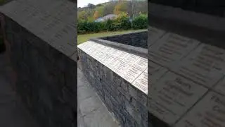 Mining disaster memorial garden, Senghenydd near Caerphilly