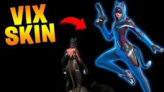 FREE BUILD COM A SKIN VIX I FORTNITE