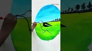 Watch how to draw magpie from 80 years uncle