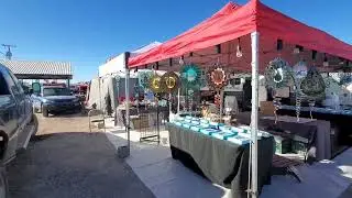 Quartzsite vendor tent walk around.