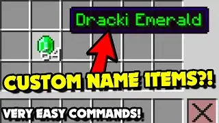 How to Give & Spawn CUSTOM NAME ITEMS in Minecraft 1.21.5+ Java?! Custom Name Item Commands [Easy]