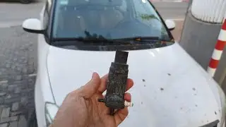 Skoda Fabia windshield washer fluid motor fix