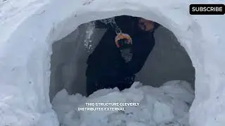 Building a Snow Hut in -20&deg;C Freezing Weather ❄️ Survival Challenge