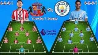 Enzo Vs Rodri~Sunderland Vs Man City~Head To Head Line Up In EPL Match Week 19 Season 2026/2027