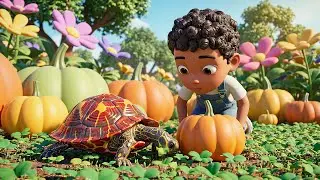 Minecraft Tiny Turtle Got Stuck in a Pumpkin | Kids Songs & Nursery Rhymes