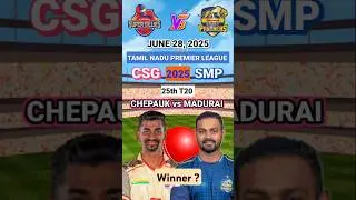 CSG vs SMP 25th TNPL Match Prediction | Today TNPL Toss Prediction | TNPL Toss Winner Today #toss