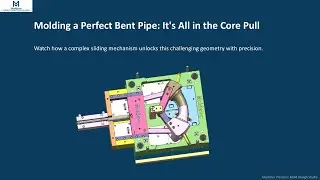 Bent Pipe Core Pull Mechanism &ndash; Injection Mold Design Animation