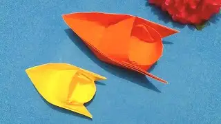 paper craft boat || how to make paper craft speed boat || Habib Naju Art&Craft❤️