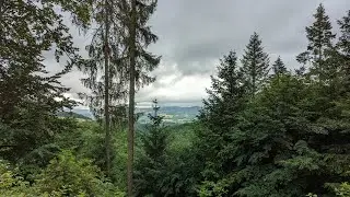 Ober-Laudenbach R3: Kreuzberg-Weg vom Wanderparkplatz Wolfsl&uuml;cke in 4K