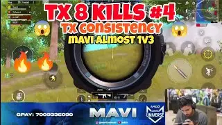 TX 8 KILLS DOMINATION 🔥 | SARDARJI FULL BOOM BAAM  | MAVI POV| TX CONSISTENCY #tx #txscrims
