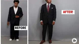 TAILORED SUIT BEFORE AND AFTER! | An Ugly Suit To A FANTASTIC Suit!!!