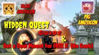 Hidden Quest Unlock Pig & Tiger emoticon & How to get a cool mount for FREE!! - Perfect World Mobile