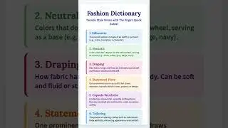 Fashion Dictionary: Decode Style Terms with The Virgo!  Become a fashi...